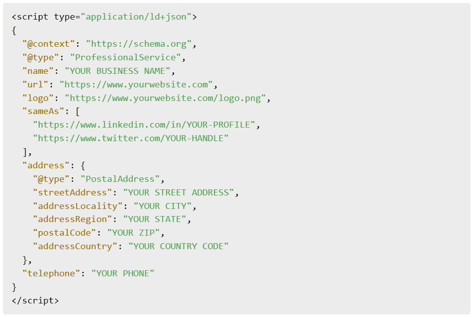 Copy-Paste Schema Snippet