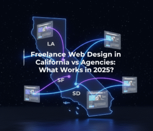 freelance web design in California vs agencies