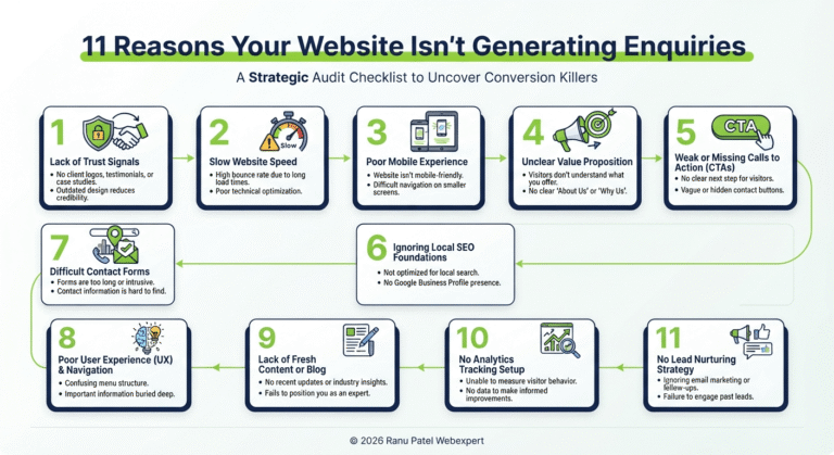 website gets traffic but no enquiries