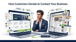 how customers decide to contact your business online - rp